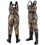 Lightweight Camouflage Chest Waders for Waterfowl Hunting