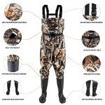 Lightweight Camouflage Chest Waders for Waterfowl Hunting