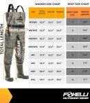 Foxelli Camo Chest Waders for Hunting and Fishing