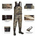 TIDEWE Men's Insulated Camo Chest Waders Size 10