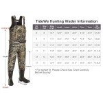 TIDEWE Men's Insulated Camo Chest Waders Size 10
