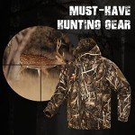 Men's Camo Hunting Jacket - Windproof & Water-Repellent