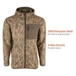 Drake Fleece Full Zip - Mossy Oak Bottomland