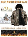 Men's Insulated Camo Hunting Jacket with Hood