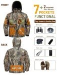 Men's Insulated Camo Hunting Jacket with Hood