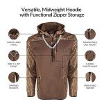 Drake Waterfowl Men's Camo Warm Quarter-Zip Hoodie