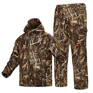 Camouflage Waterfowl Hunting Jacket and Pants Set