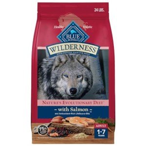 High-Protein Blue Buffalo Wilderness Dog Food, 24 lb
