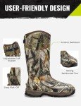 TIDEWE Insulated Waterproof Hunting Boots - Size 9