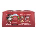 Purina ONE Wet Dog Food Variety Pack, 6 Cans