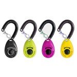 4-Pack Dog Training Clickers with Wrist Strap