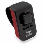Audible Finger Clicker for Dog Training - Red