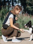 Dog Treat Pouch with Clicker and Magnetic Closure