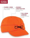 Stormy Kromer Blaze Orange Cap - Size 7 1/8