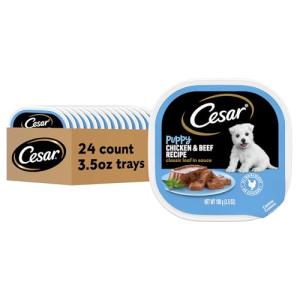 Cesar Wet Dog Food for Puppies - 6 Tray Pack