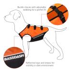 BASSDASH Blaze Orange Dog Safety Vest for Hunting