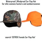 EDTREK Women's Camo Blaze Orange Hunting Cap