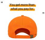 Classic Cotton Dad Hat - Orange Adjustable Cap