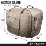 Insulated Dog Crate Cover for Travel and Camping