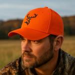 Blaze Orange Baseball Cap for Upland Bird Hunters