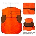 Water-Resistant Upland Bird Hunting Vest - Brown/Orange