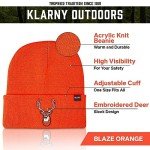 High-Visibility Blaze Orange Hunting Beanie Hat