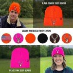High-Visibility Blaze Orange Hunting Beanie Hat