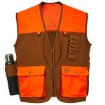 Water-Resistant Upland Bird Hunting Vest - Brown/Orange