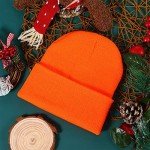 Geyoga Orange Blaze Beanie Hat for Hunting