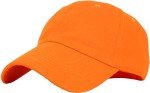 Classic Cotton Dad Hat - Orange Adjustable Cap