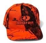 Mossy Oak Blaze Orange Camouflage Hunting Cap