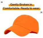 Classic Cotton Dad Hat - Orange Adjustable Cap