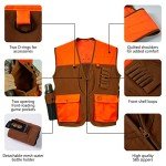 Water-Resistant Upland Bird Hunting Vest - Brown/Orange