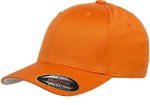 Orange Flexfit Men's Baseball Cap, Small-Medium