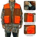 Water-Resistant Upland Bird Hunting Vest - Brown/Orange