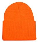 Blaze Orange Knit Cuff Cap for Upland Hunting