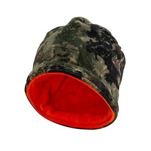 Reversible Blaze Orange Hunting Beanie Hat