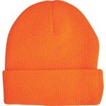 Blaze Orange Knit Cuff Cap for Upland Hunting