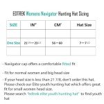 EDTREK Women's Camo Blaze Orange Hunting Cap