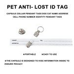Dog Collar Bell Tracker with ID Tags (2 Sets)