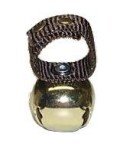 Brass-Plated Steel Dog Collar Bell for Hunting
