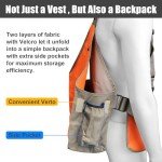 HUNTPAL Blaze Orange Upland Hunting Vest & Backpack
