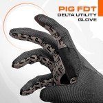 PIG Delta Tactical Gloves for Hunting - Black Large