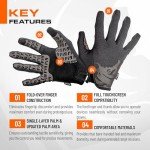 PIG Delta Tactical Gloves for Hunting - Black Large