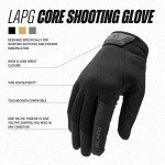 LA Police Gear Core Black Shooting Gloves - Large