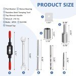 10-Piece Brass Pool Cover Anchor Removal Kit