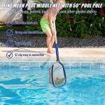 Poolvio Pool Cleaning Kit with Skimmer Net