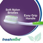 FreshMint Premium Toothbrushes with Easy Grip Handles