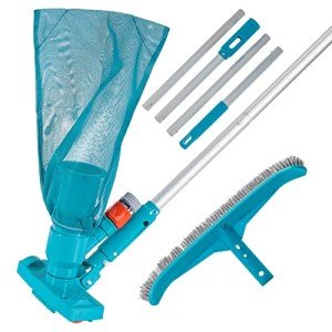 Deluxe Swimming Pool Maintenance Kit with Vacuum & Brush