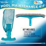 Deluxe Swimming Pool Maintenance Kit with Vacuum & Brush